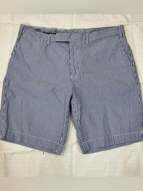 Polo Ralph Lauren Blue/White Pinstripe Suffield Fit Mens 36 Shorts